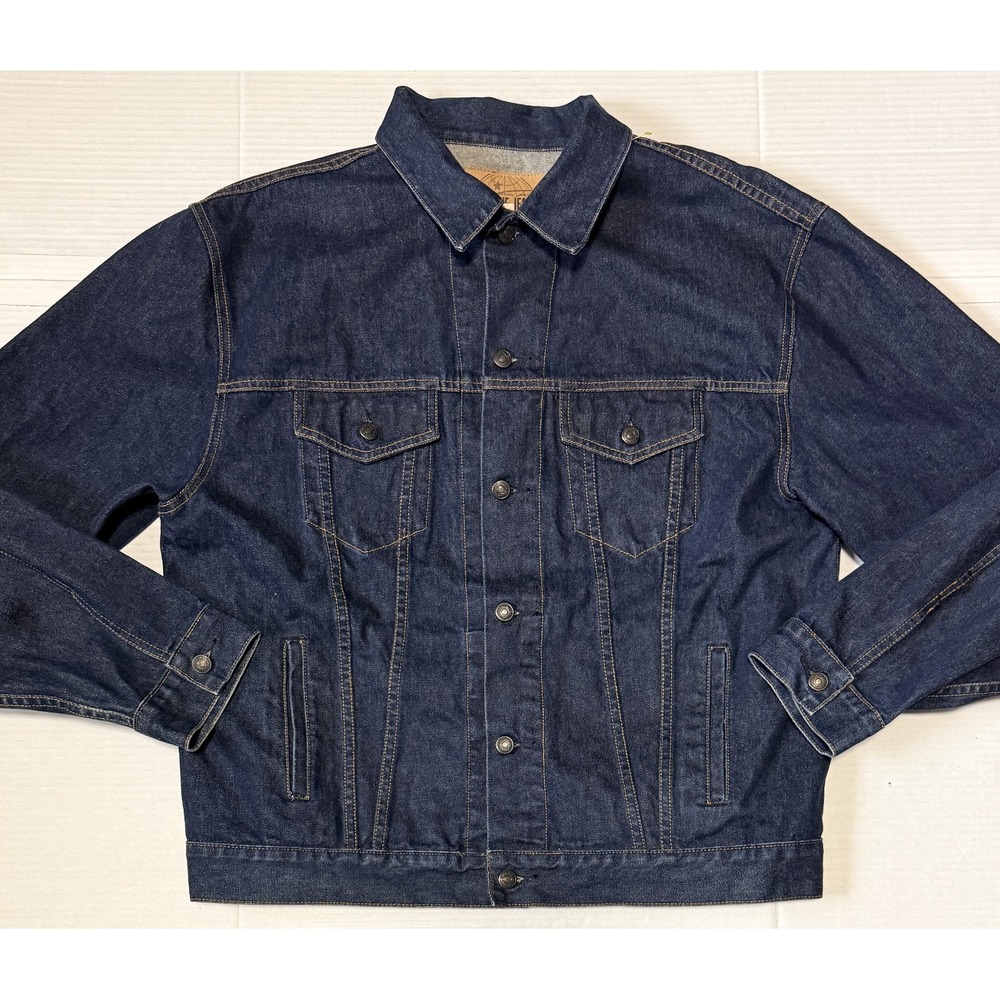 GAP - Men's Blue Jean Denim‎ Trucker Jacket - Dark Wash - Size X-Large XL